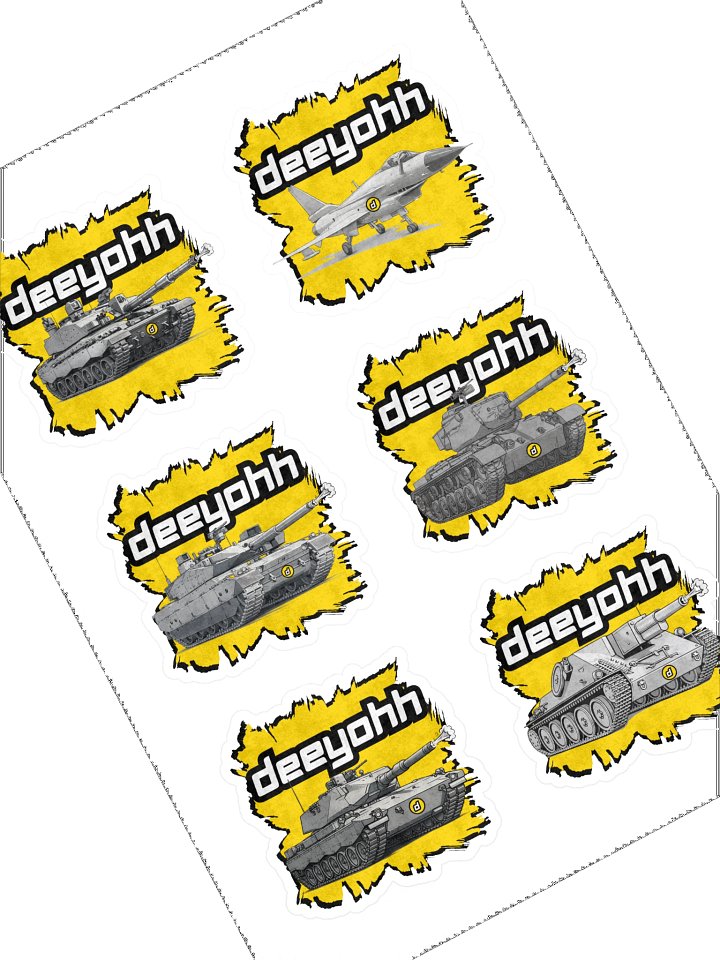 War Thunder Vehicle Sticker Sheet product image (1)