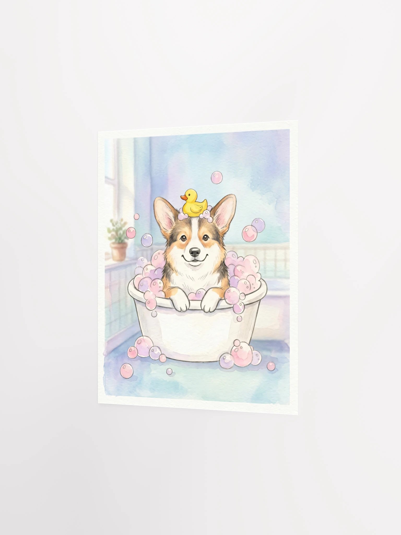 Bubble Bath Corgi Poster product image (26)