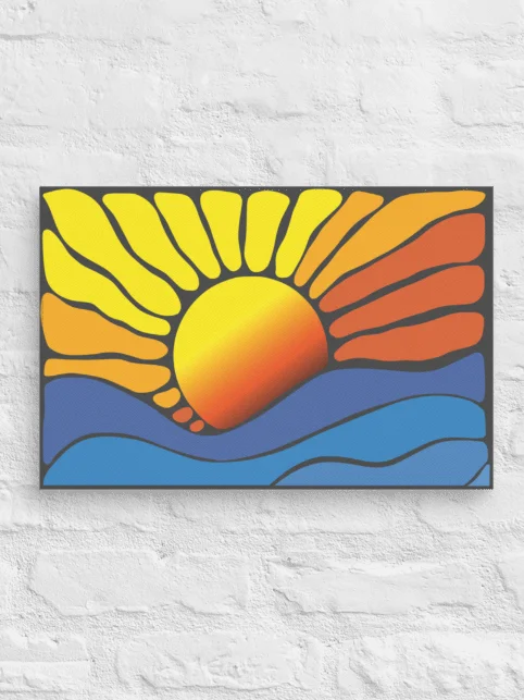Abstract Sunrise Canvas 2:3 product image (1)