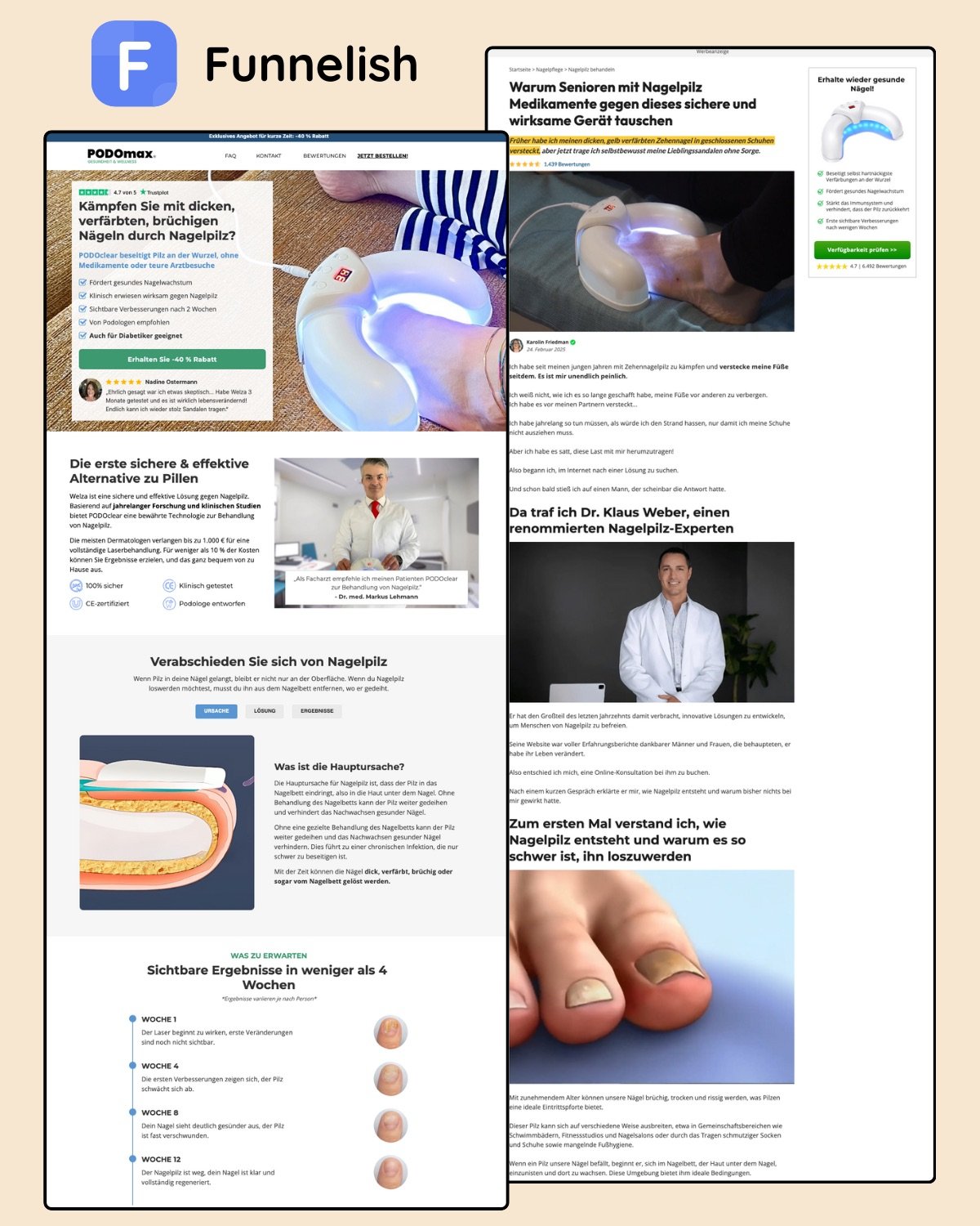 Nail Fungus Therapy Funnel | Funnelish Template product image (1)