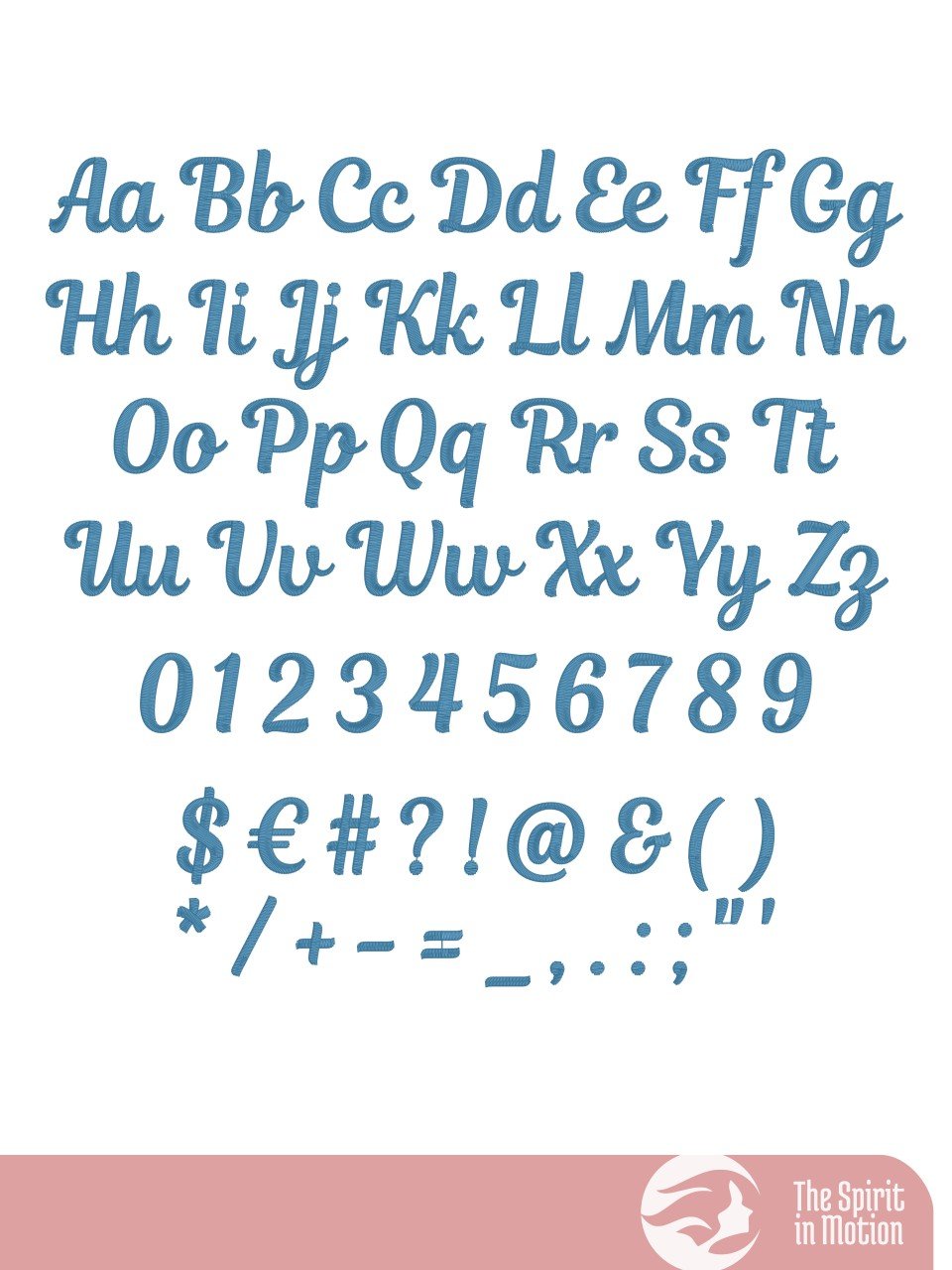 Magnolia Regular Script Embroidery Font product image (2)