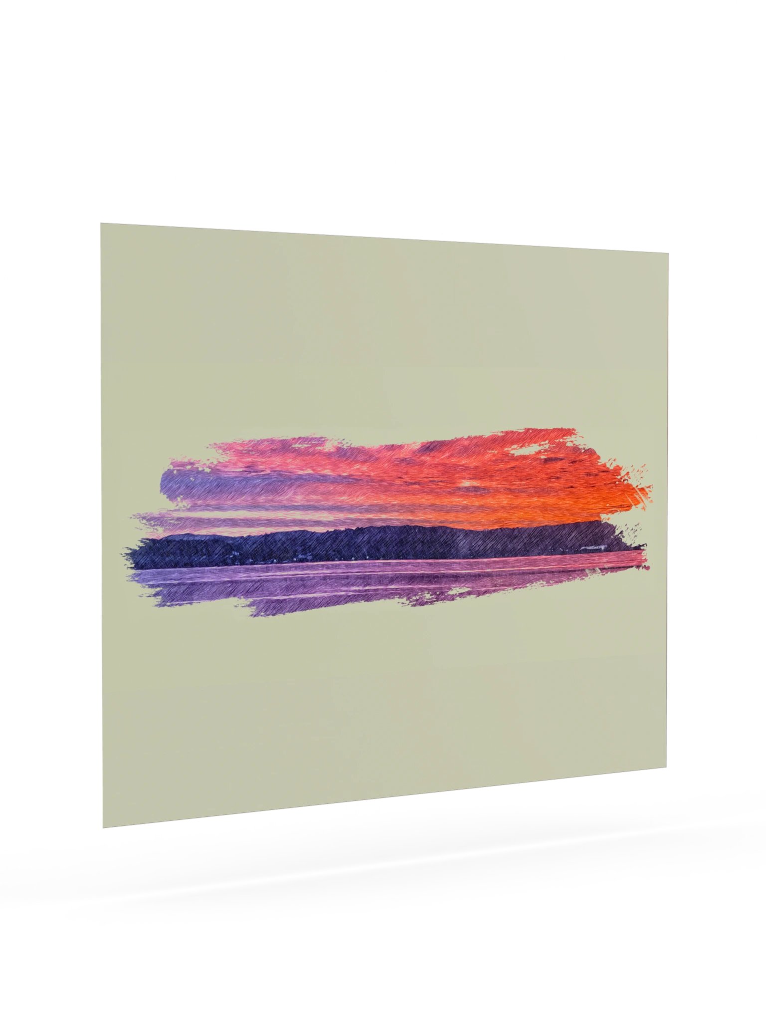 Sunset Pink Paper Poster product image (2)
