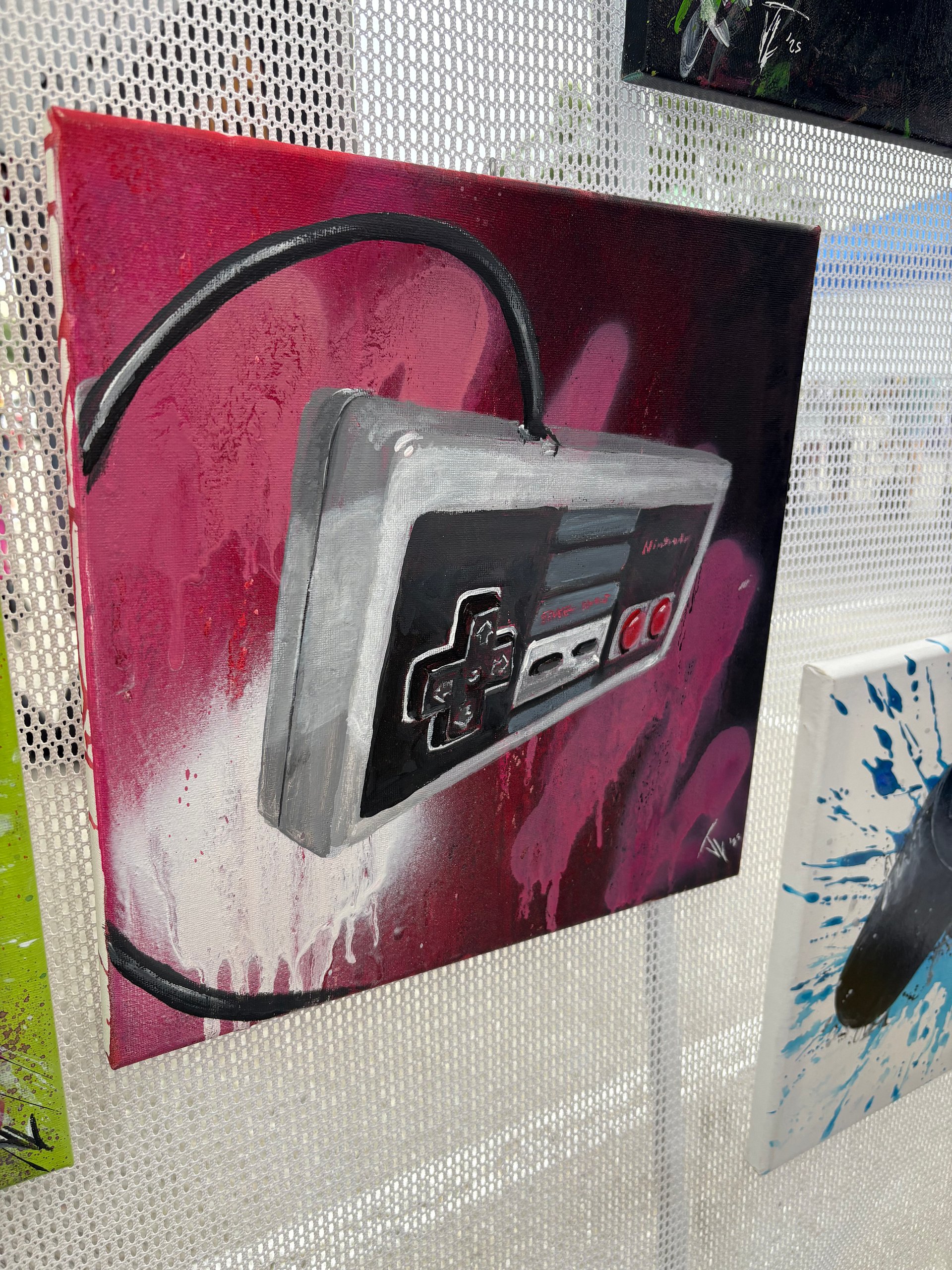 Hand painted 12x12 THE Classic Controller product image (2)