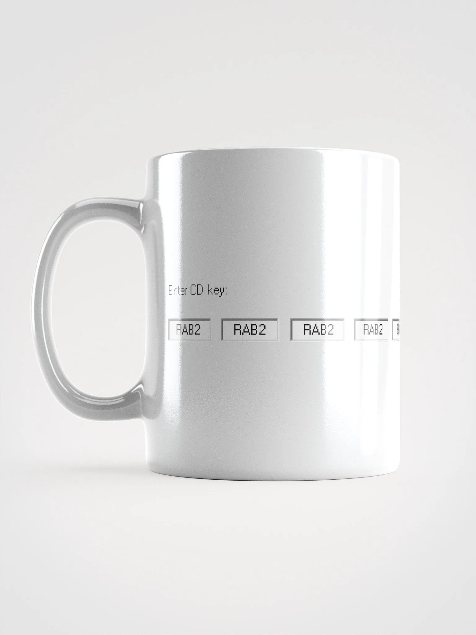 Enter CD key White Mug product image (2)