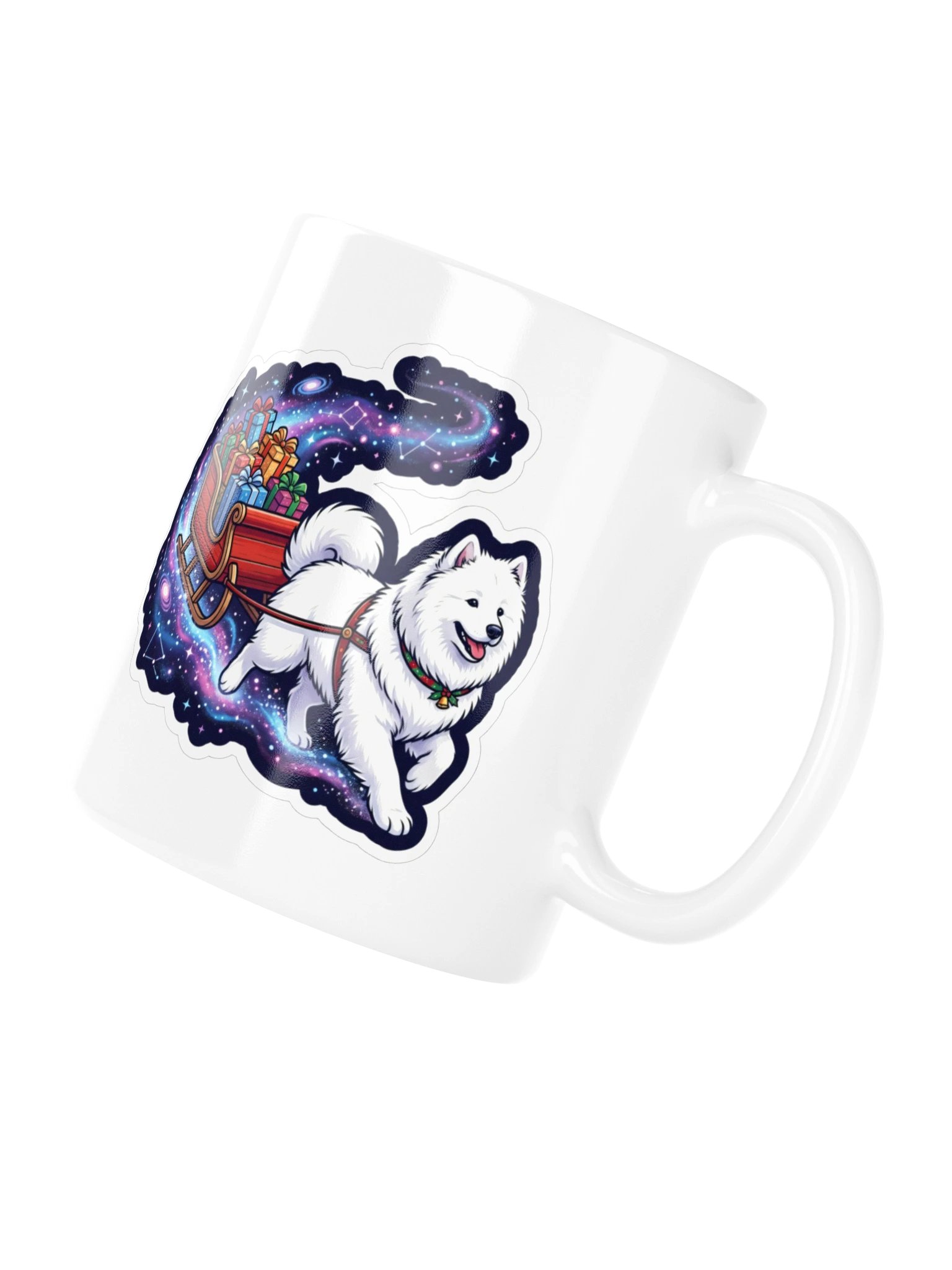 Space Sleigh Samoyed Mug product image (4)