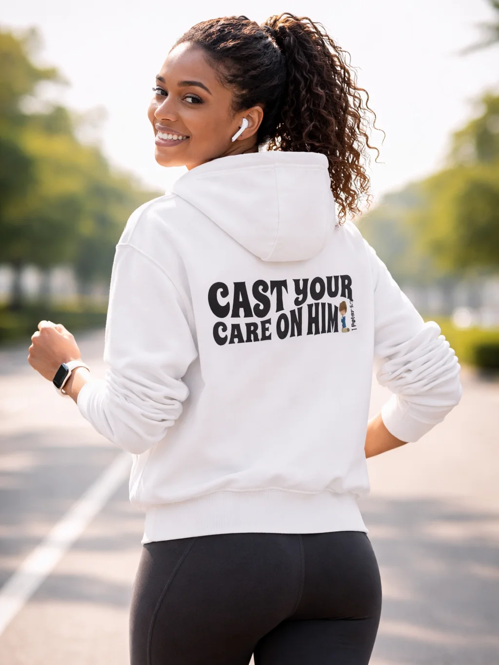 D2You Hoodie - Cast Your Care on Him - Back (unisex) product image (9)