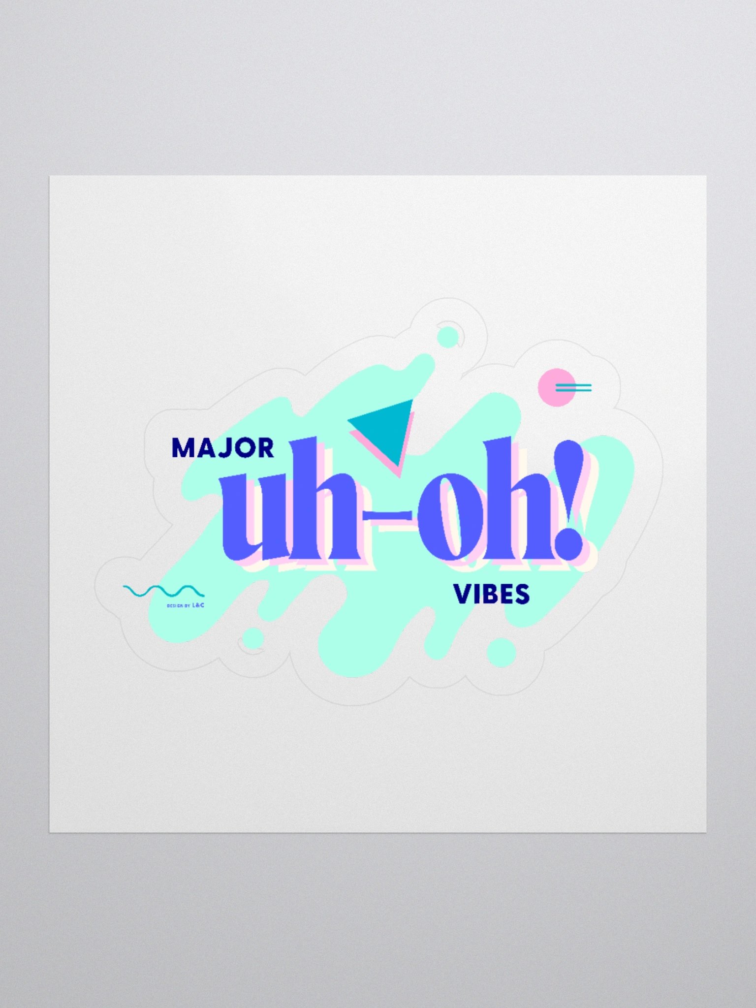 Major Uh-Oh Vibes (sticker) product image (1)