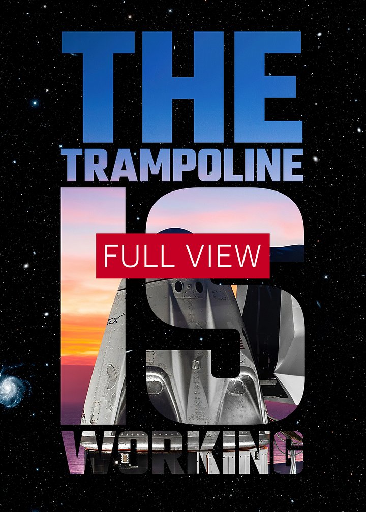 The trampoline is Working / SpaceX Crew Dragon — Short-Sleeve Unisex T-Shirt, Space T-Shirt, SpaceX gift, nerdy gifts product image (2)