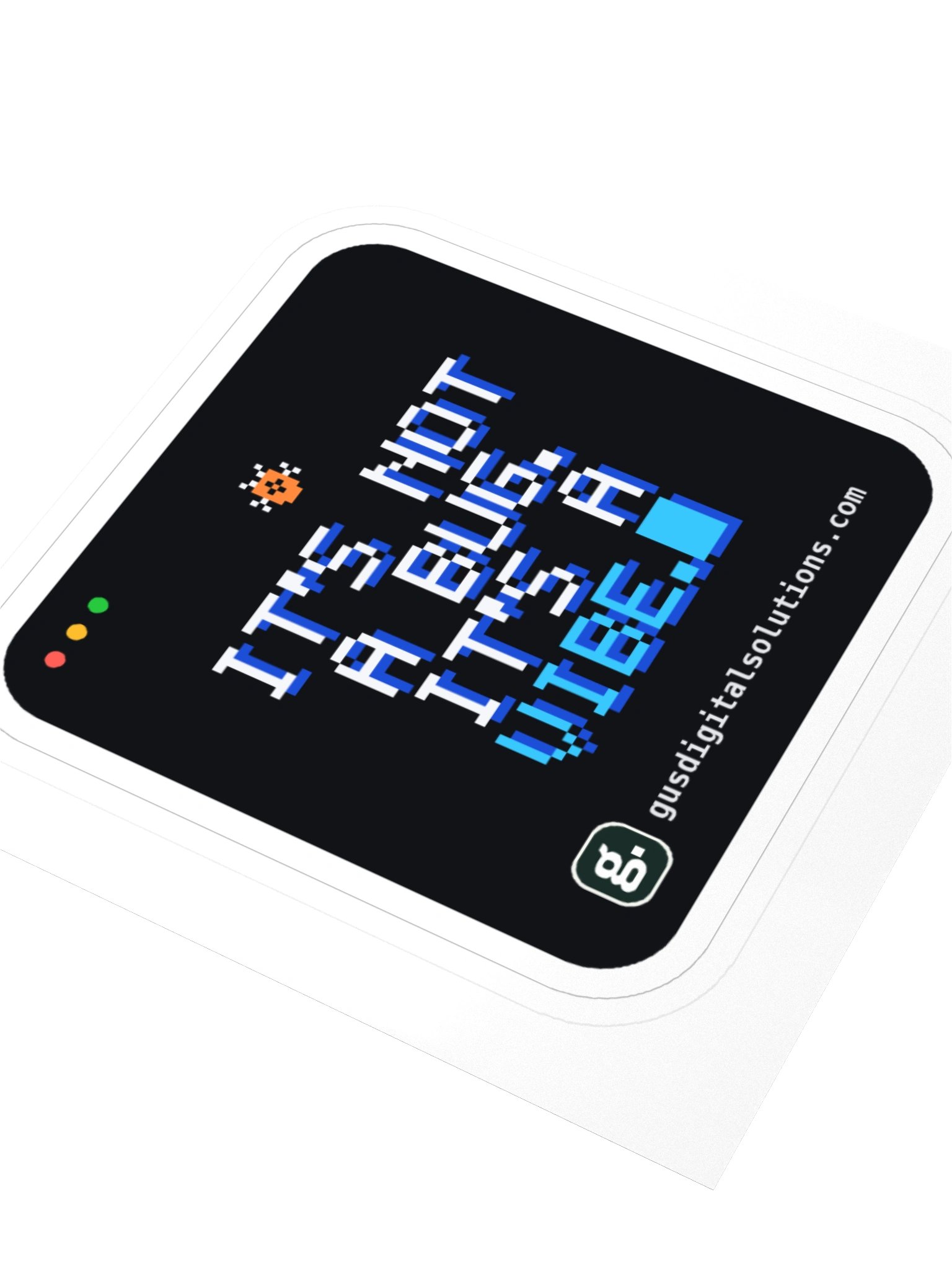 It's Not a Bug, It's a Vibe Sticker: Funny Developer Laptop Sticker product image (8)