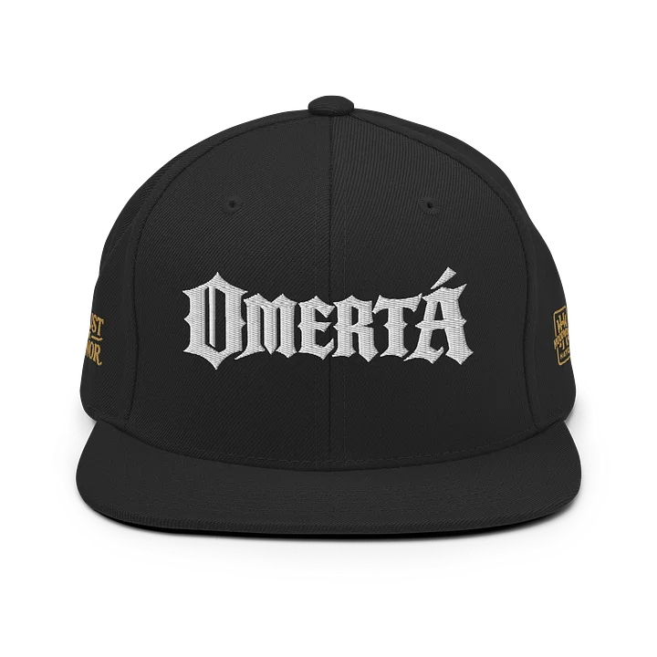 OMERTÀ - embroidered 6 panel Flatbill snapback product image (7)