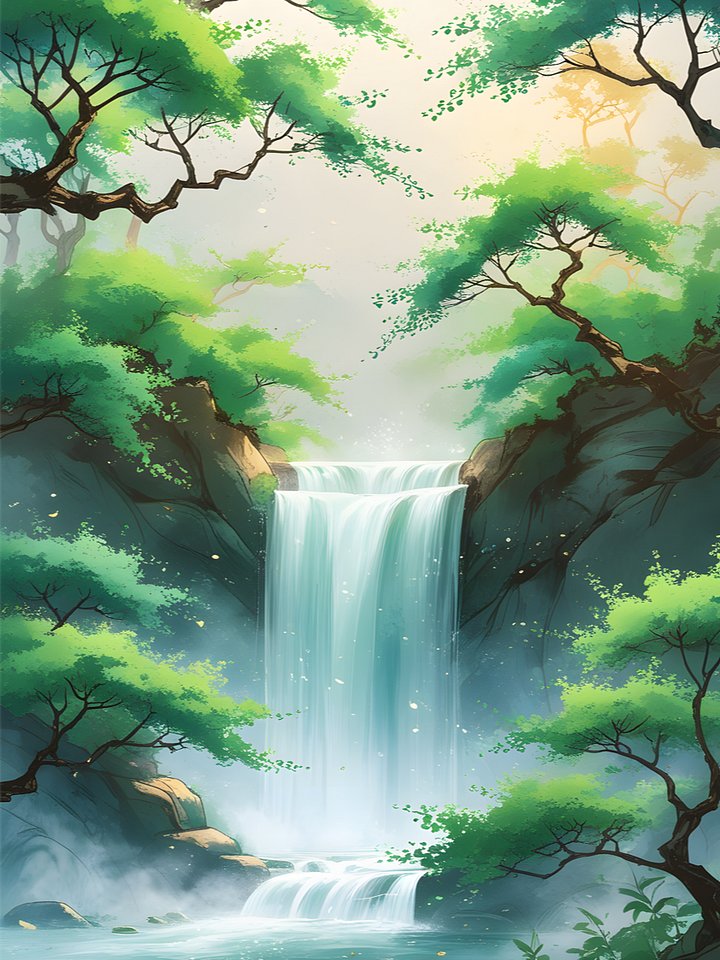 Waterfall Digital Art product image (1)