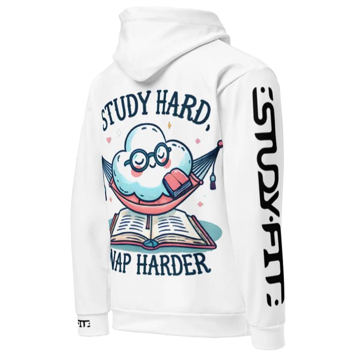 Study Hard Nap Harder - Recycled Hoodie product image (1)