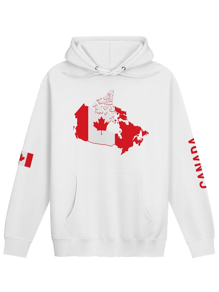 Canada 2026 World Cup Flag Hoodie - "Maple Leaf" Co-Host Edition - Premium 3-End Fleece - Premium Unisex Hoodie product image (1)