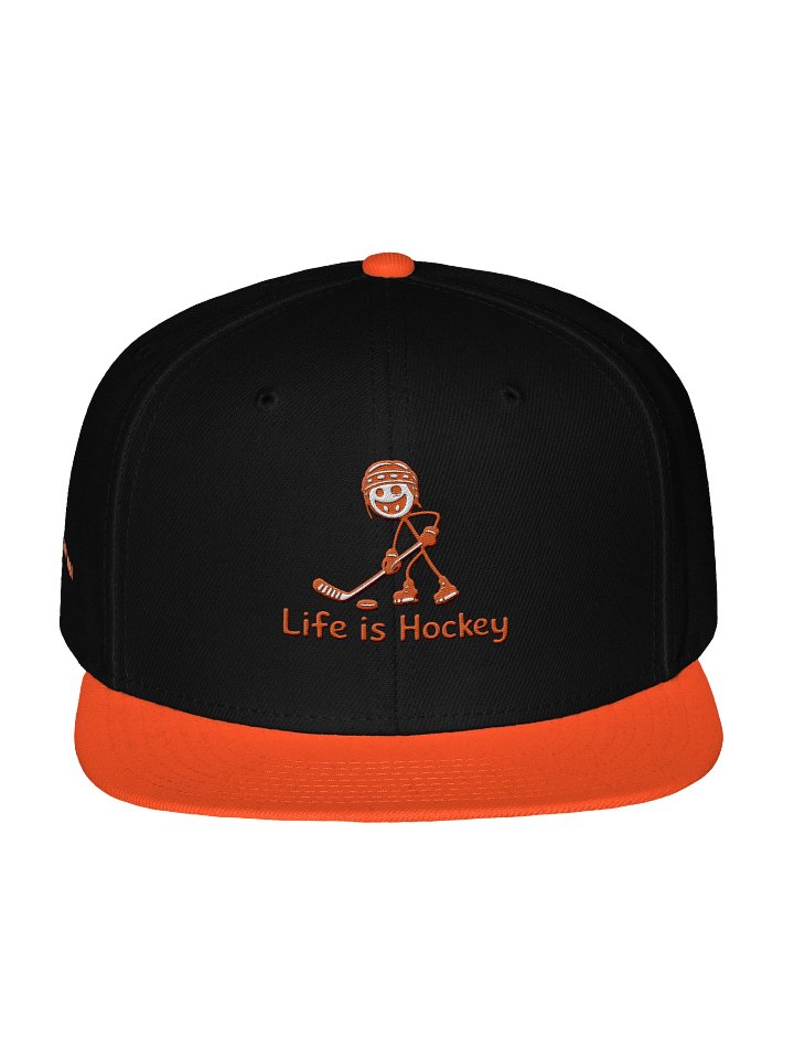Life is Hockey Snapback (Black/Orange) product image (1)