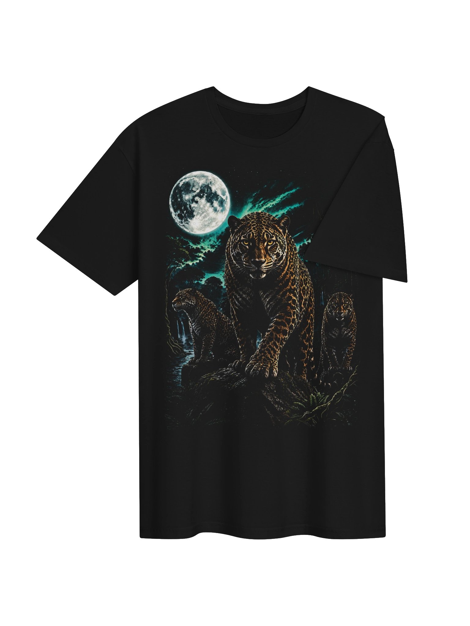 Jaguar Howling Moon Tshirt | Legendary Wildlife Shirt product image (3)