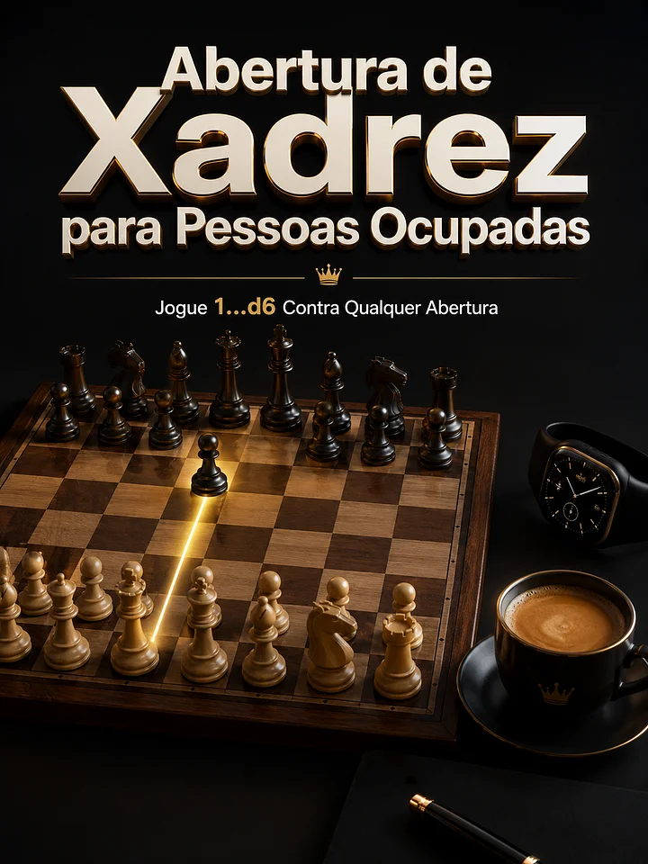 Abertura de Xadrez para Pessoas Ocupadas – Jogue 1...d6 Contra Qualquer Abertura product image (1)