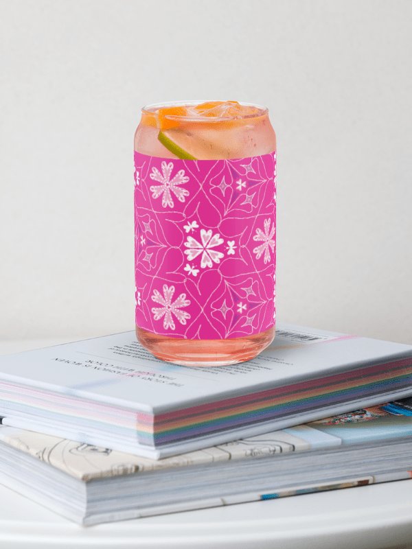 Hearts Blooming Butterfly Blossoms | Elegant Can-Shaped Glass product image (8)