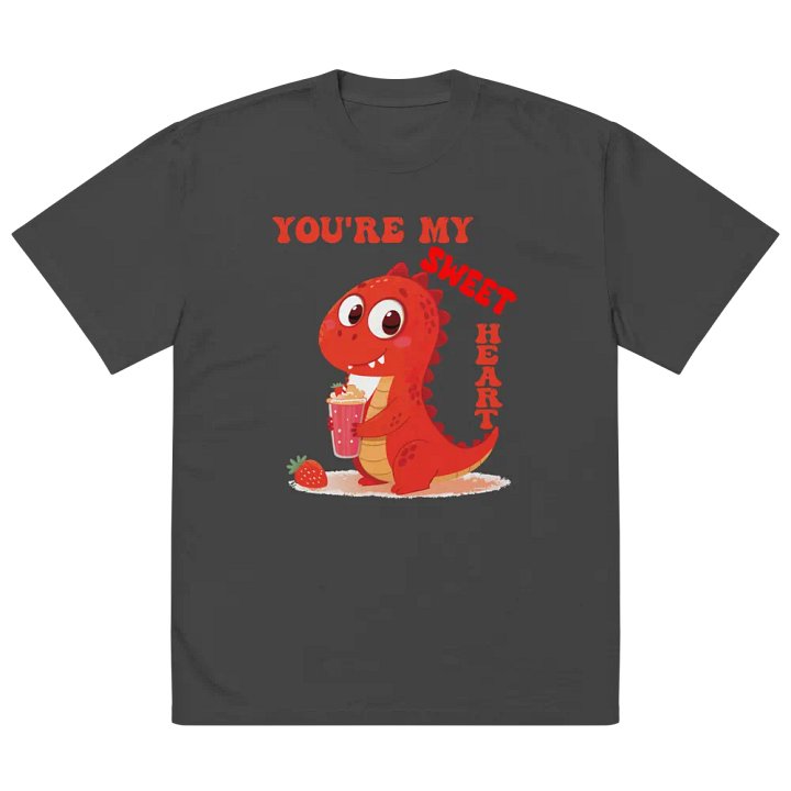 You're My Sweet Heart Dino Oversized Tee product image (5)