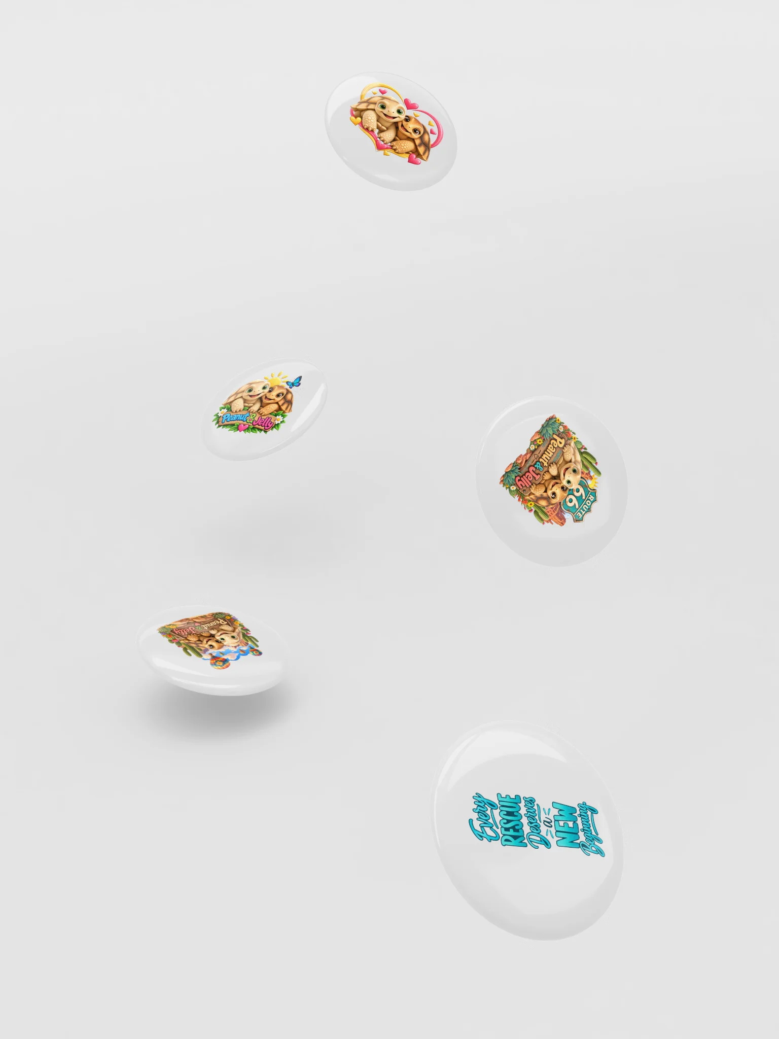 Peanut & Jelly’s Love and Adventure Button Pin Set product image (9)