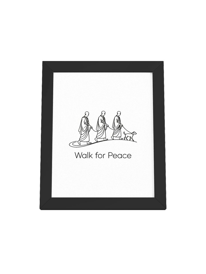 Walk for Peace Framed Poster - Light product image (1)
