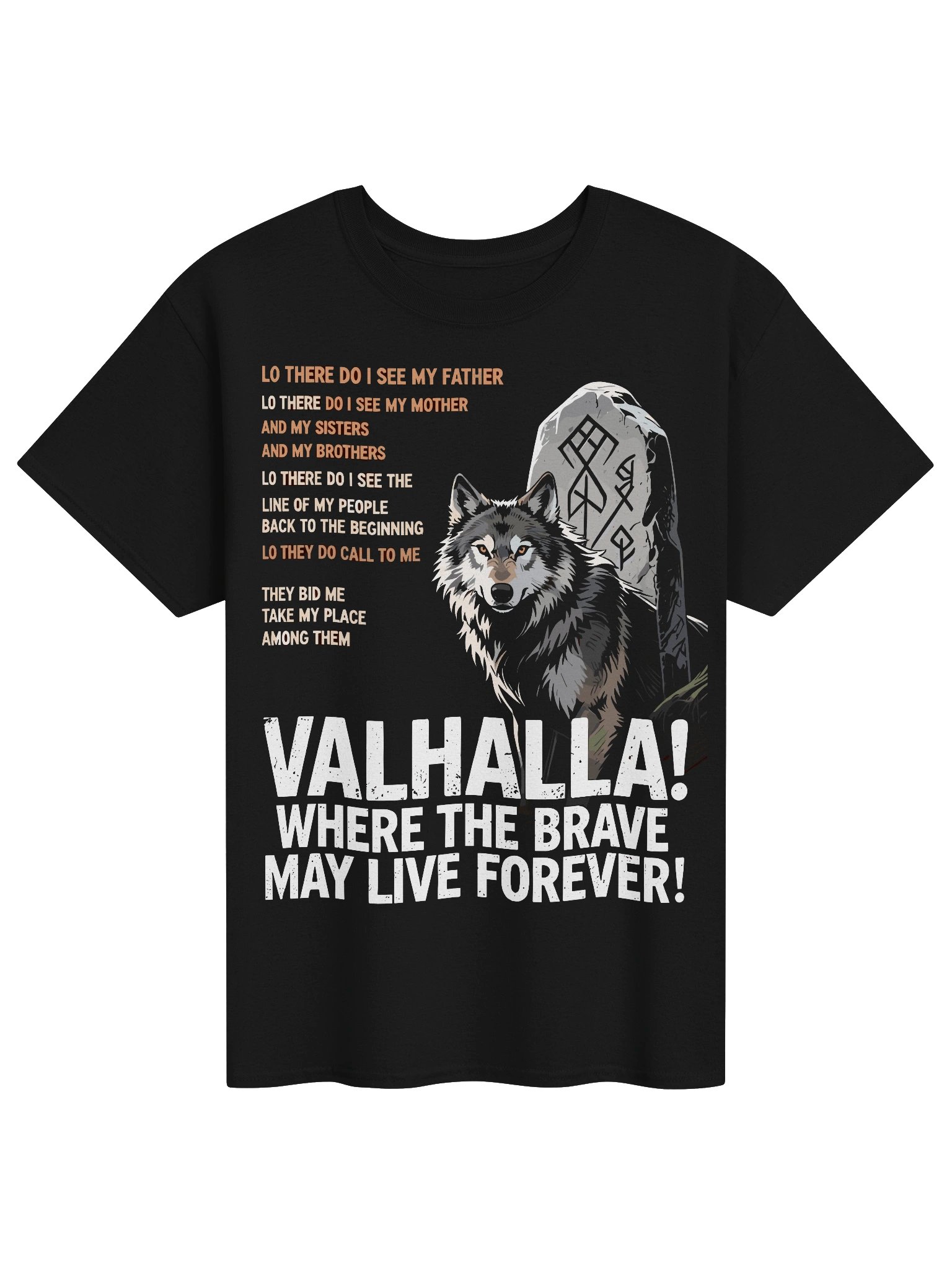 Valhalla Wolf Mythic Warrior Tee product image (1)