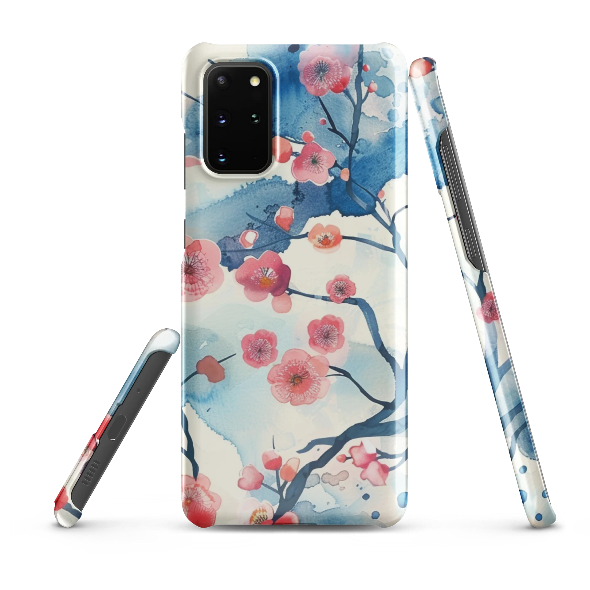 Traditional Japanese Watercolor Samsung Case - Pink Plum Blossom Cover product image (6)
