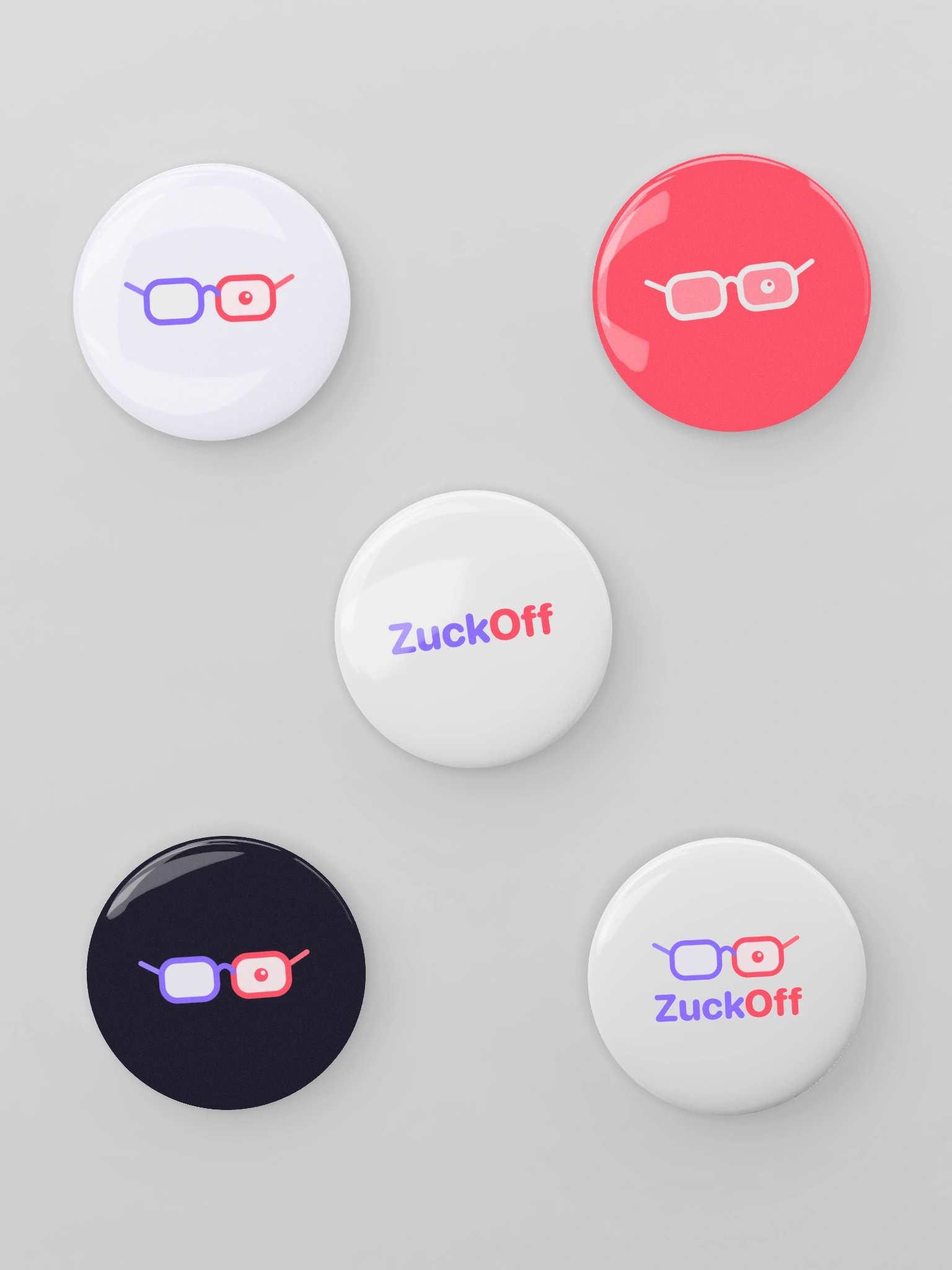 ZuckOff Pin Button Set product image (1)