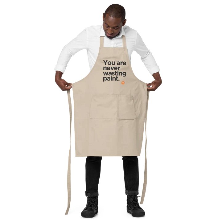 "You Are Never Wasting Paint" Studio Apron product image (2)