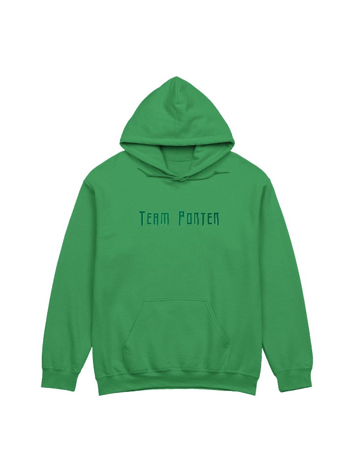 Team Porter Monochrome Embroidered Unisex Hoodie | Green/Green product image (1)
