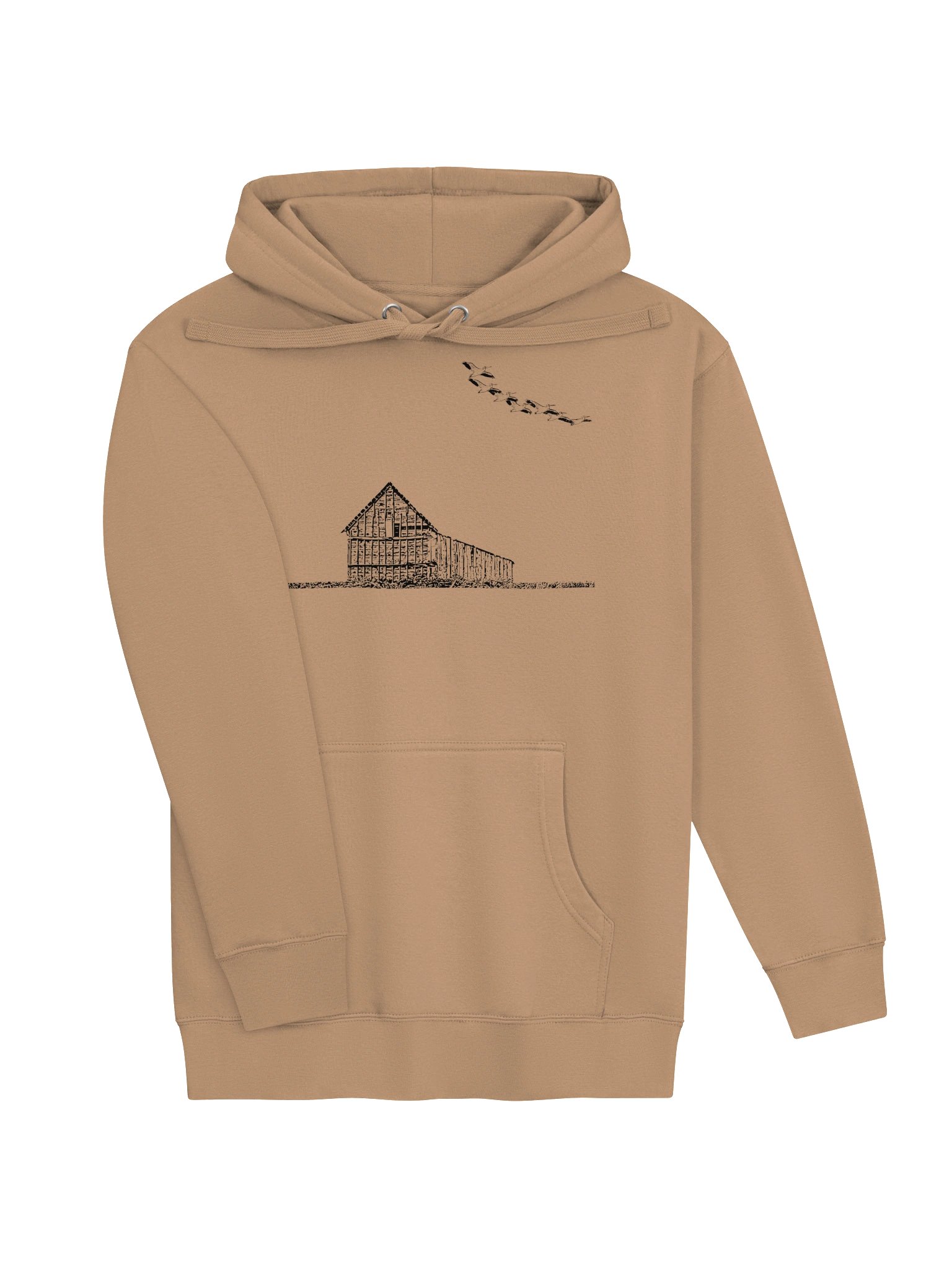 Pelicans Flying Over The Barn Premium Hoodie product image (3)