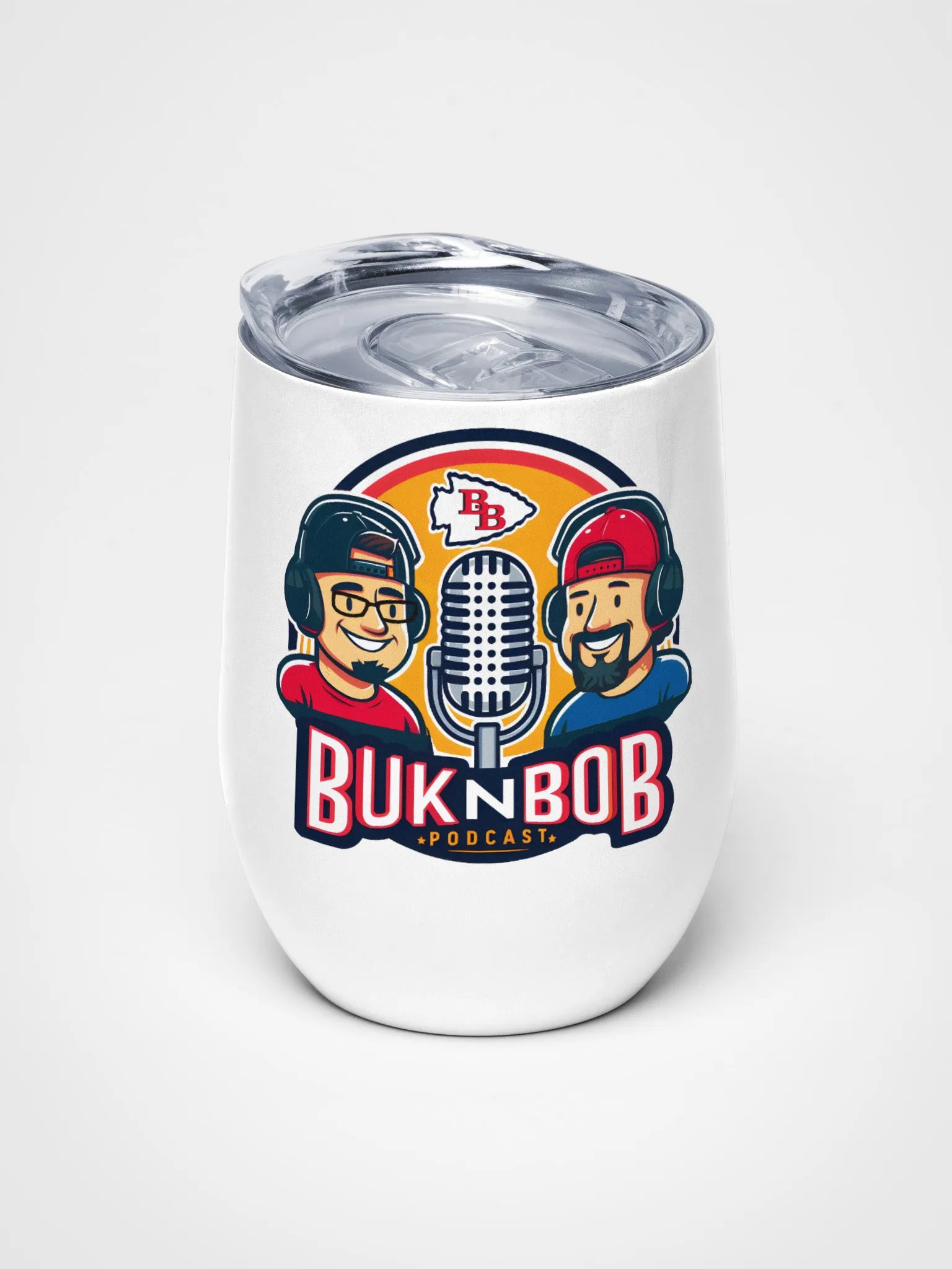 Buk N Bob Podcast Wine Tumbler product image (5)