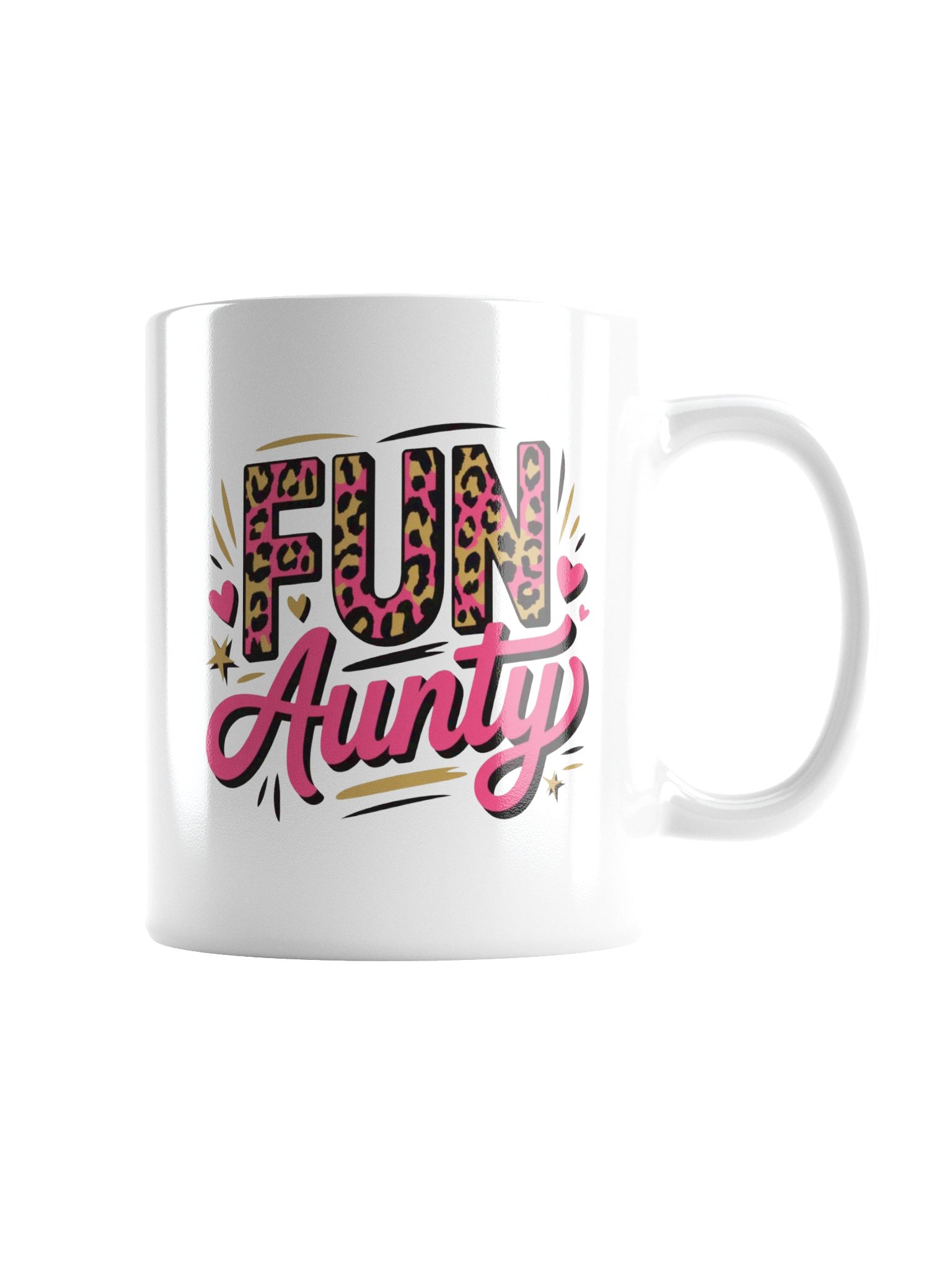 Fun Aunty Leopard Heart Coffee Mug product image (7)