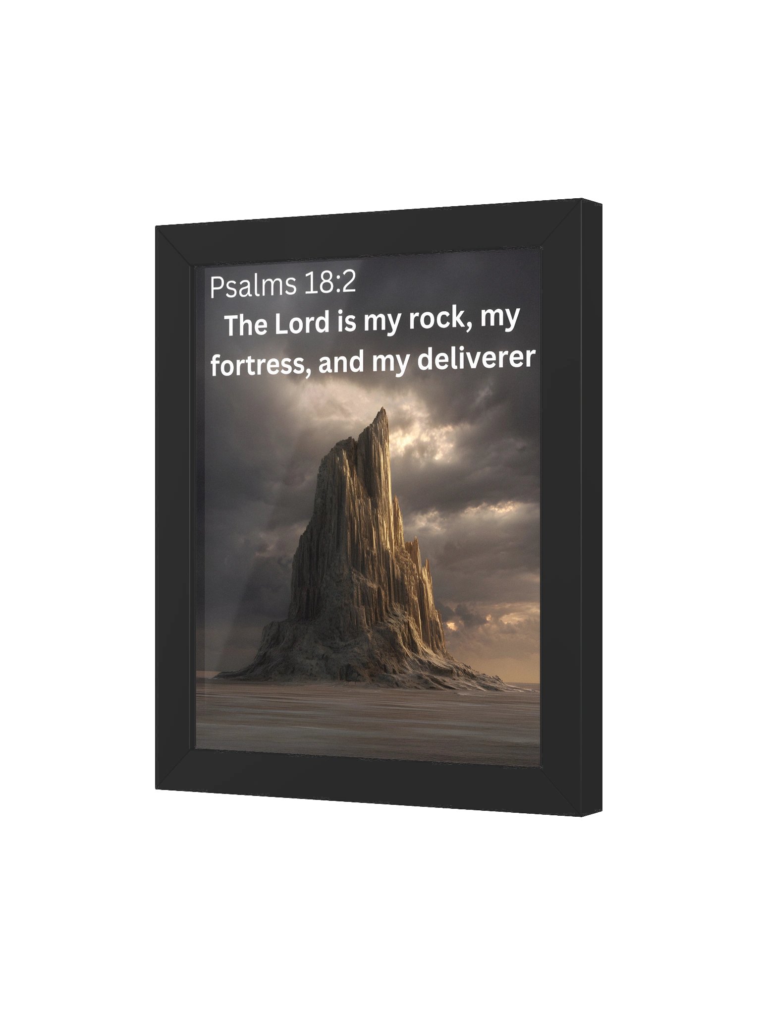 Psalms 18:2 – My Rock & Fortress Wall Art product image (3)