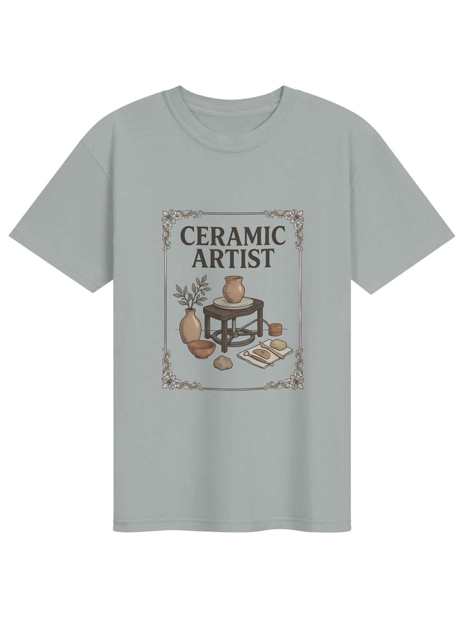 Ceramic Artist Floral Poster Tee product image (1)