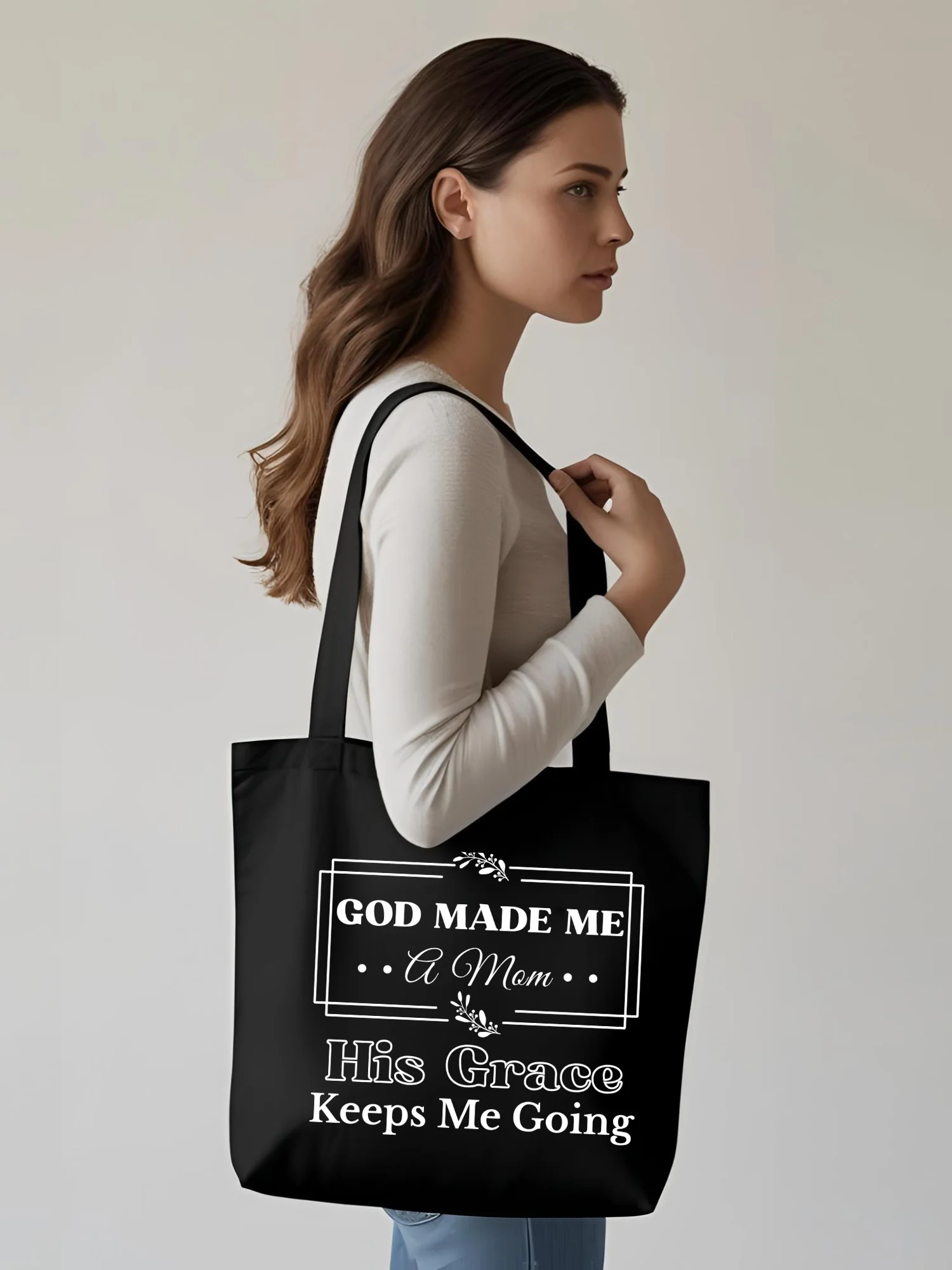 God Made Me A Mom, Eco Tote Bag product image (1)