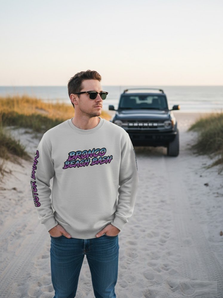 2026 Bronco Beach Bash OBX / Destination Bigfoot Bronco Collab Lane Seven Sweatshirt (Multiple Colors Available) product image (1)