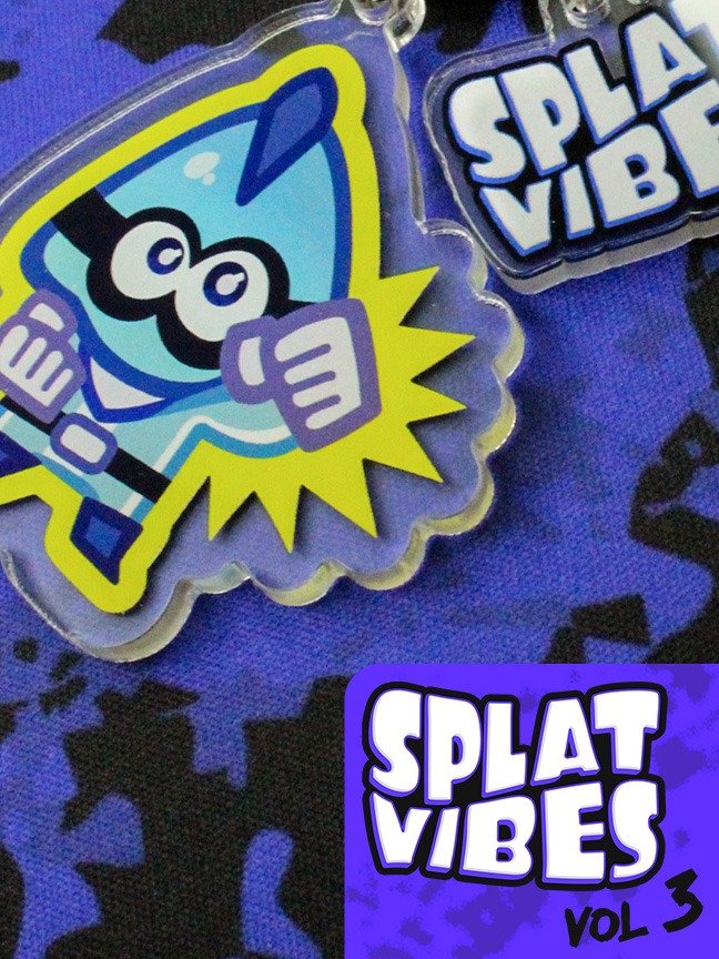 Splat Vibes - SuperSquid Keychain product image (1)