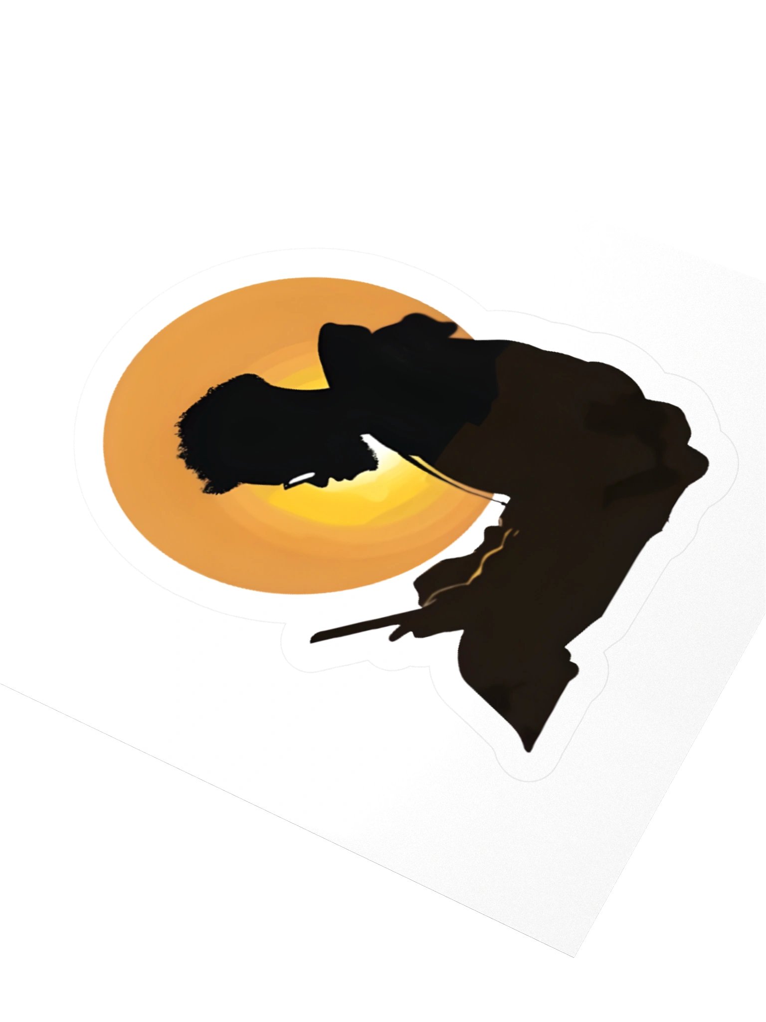 Sunlit Reader Kiss Cut Stickers product image (3)