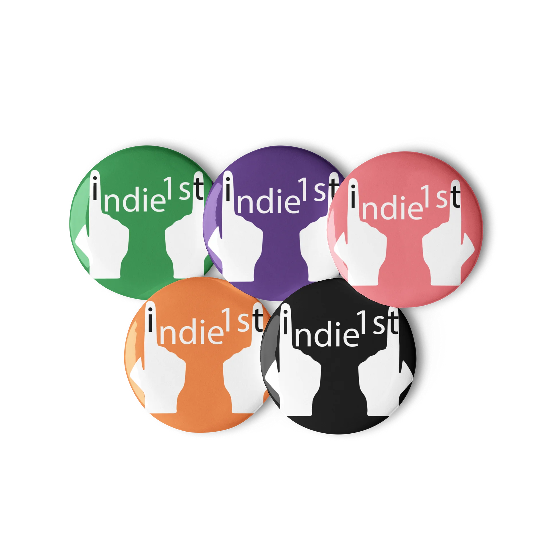 Indie 1st - Pins (Multi-coloured) (Set of 5) product image (2)