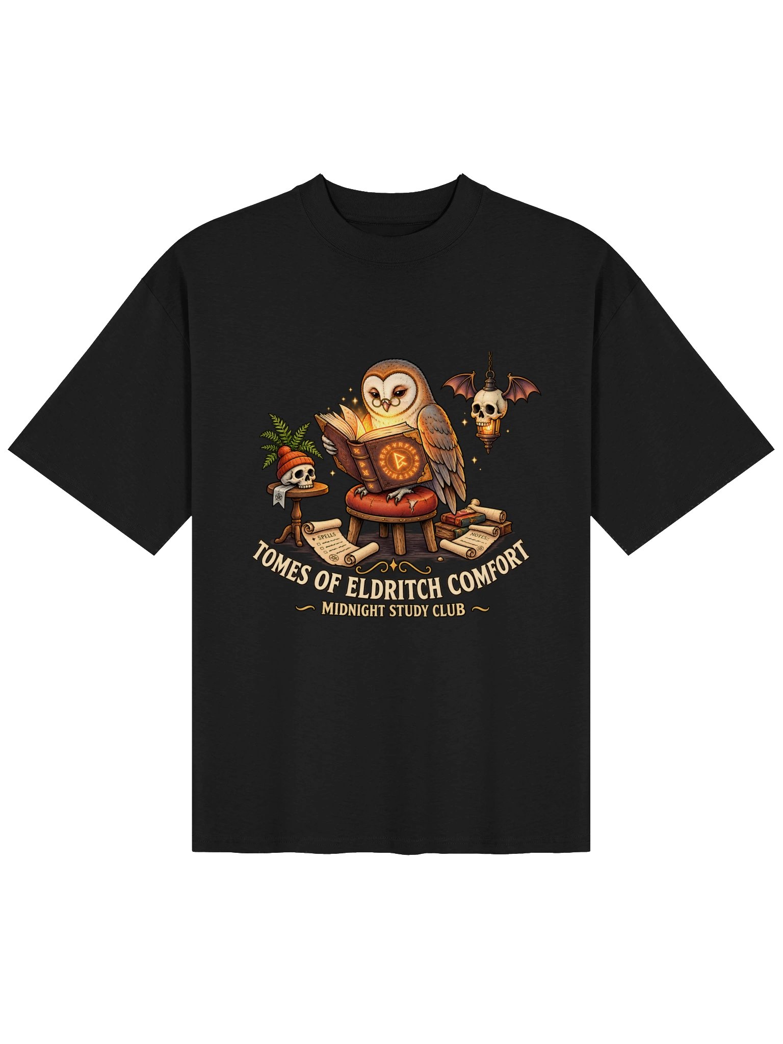 Tomes of Eldritch Comfort — Midnight Study Club T-Shirt product image (2)