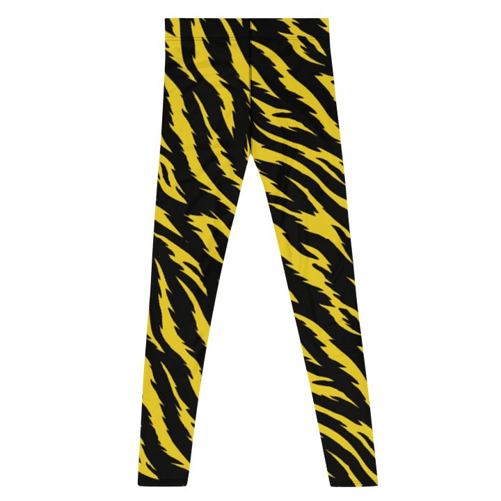 Wild Tiger Yellow Stripes Men's Leggings product image (1)