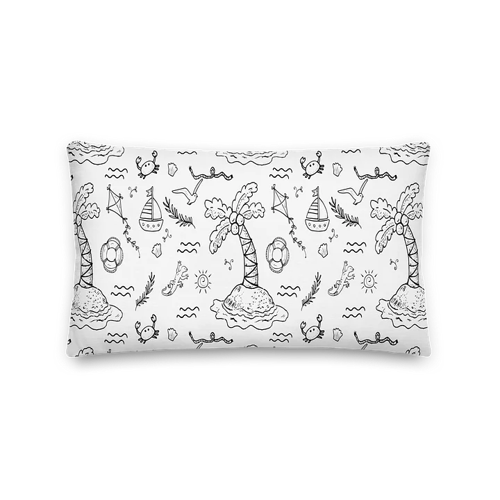 Island Sketch Decorative Premium Pillow product image (1)