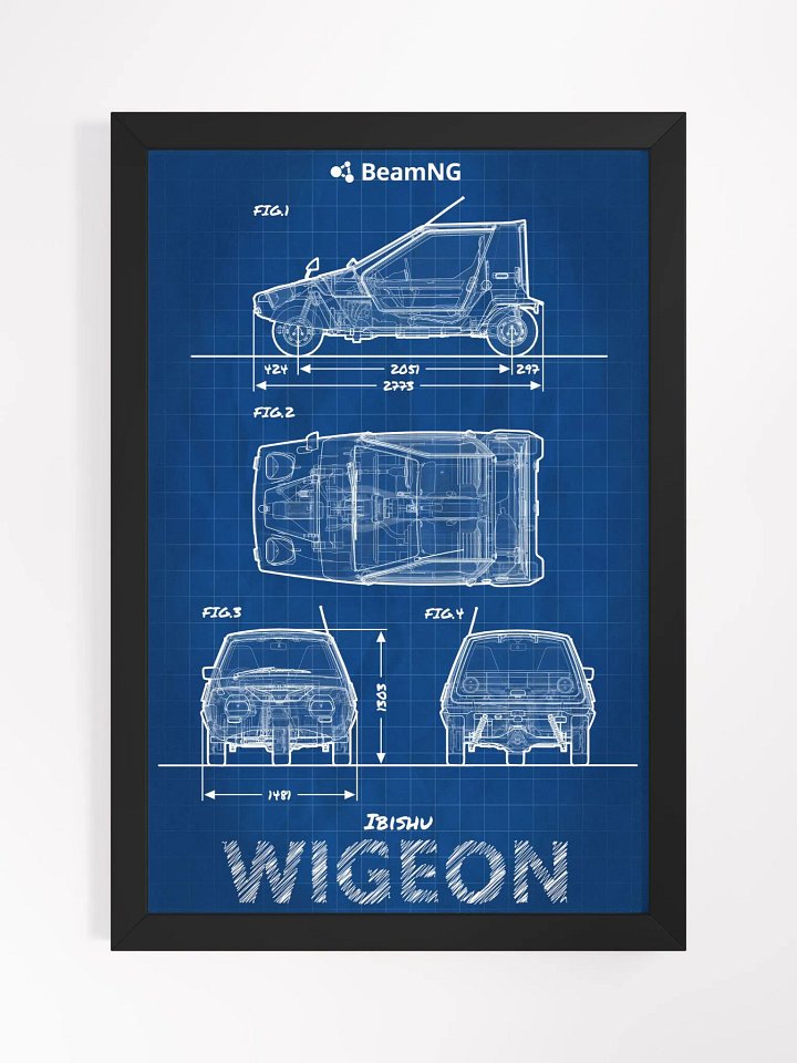 Framed Poster: Ibishu Wigeon Blueprint product image (1)