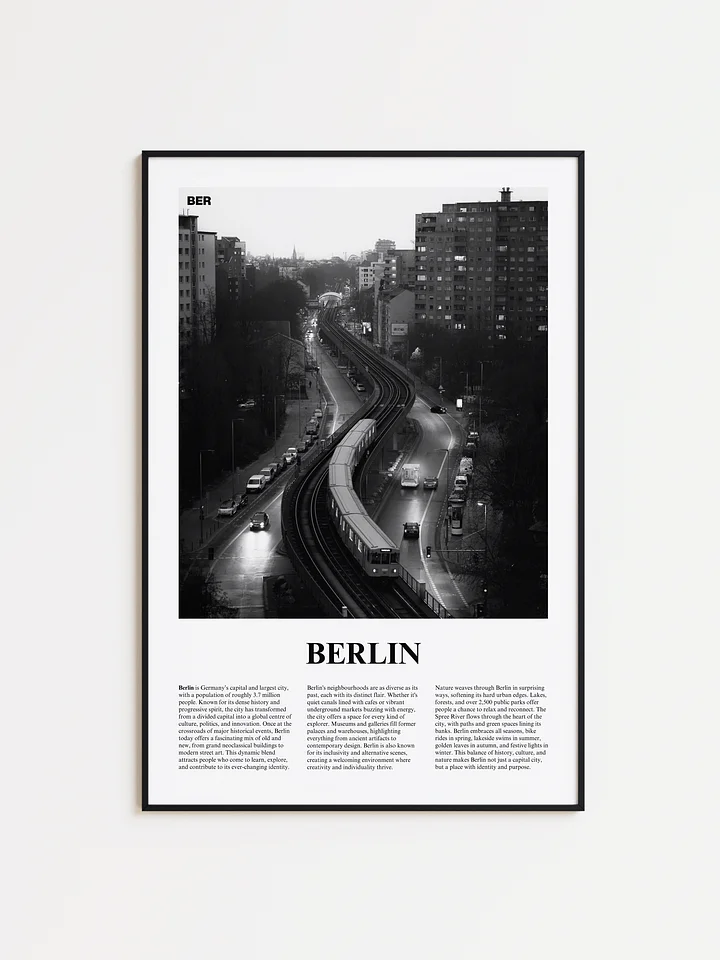 Berlin 05 Newspaper Poster | Framed product image (1)
