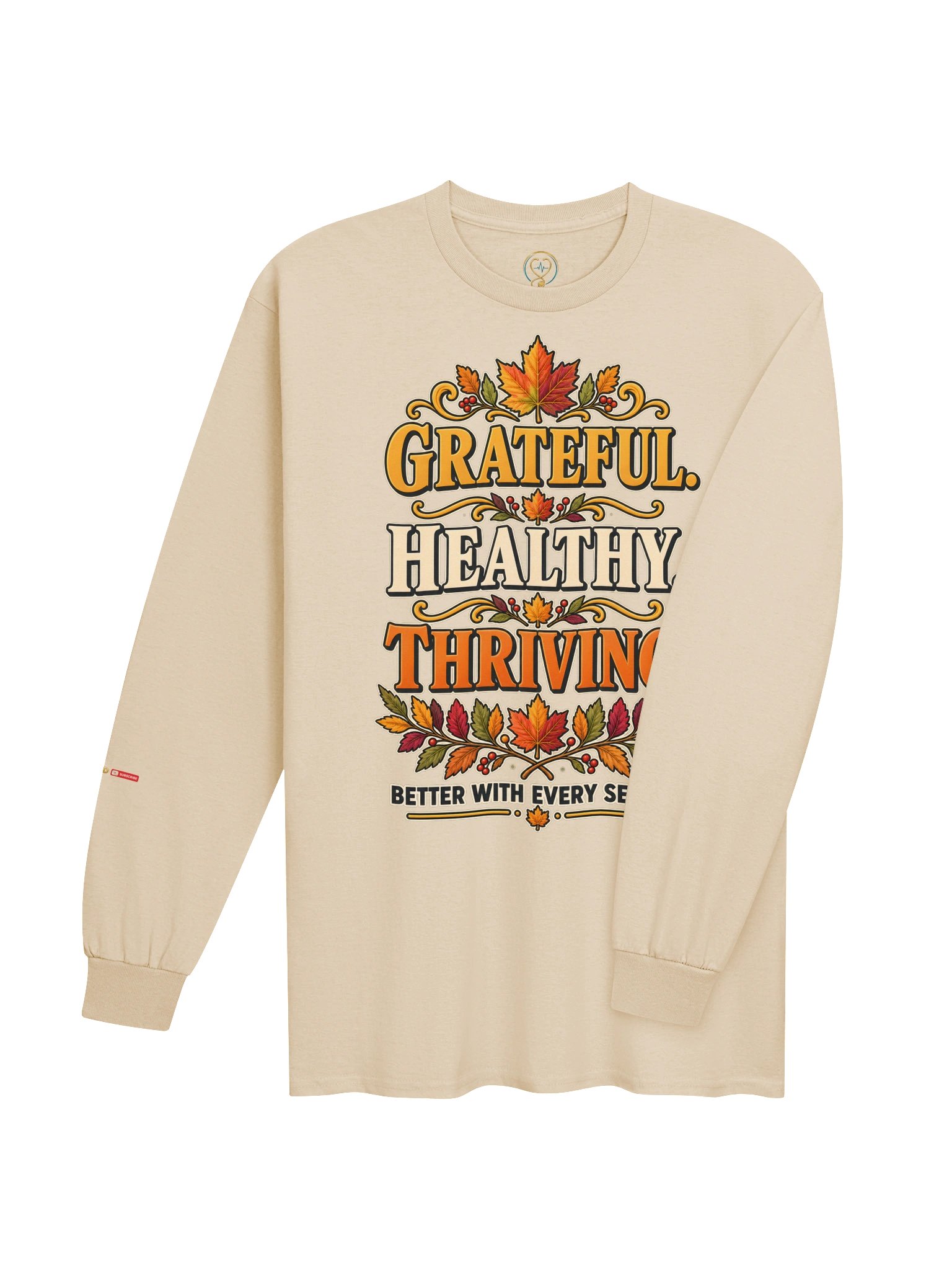 Grateful Healthy Thriving Long-Sleeve T-Shirt product image (6)