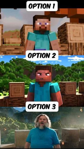 Which Minecraft Movie Do You Like Better??? #minecraft #viral #trending #minecraftmovie