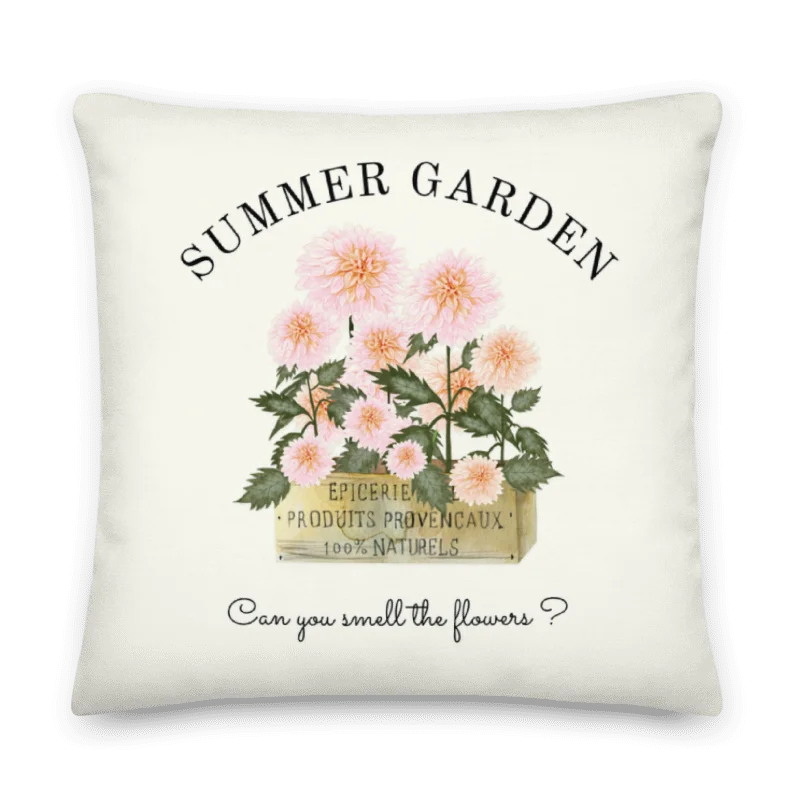 CAN YOU SMELL THE FLOWERS - SUMMER GARDEN PILLOW for COTTAGE LOVERS product image (3)