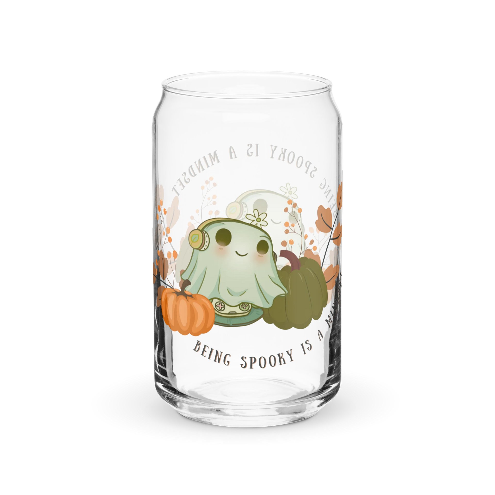 Being Spooky is a Mindset Glass Cup product image (1)