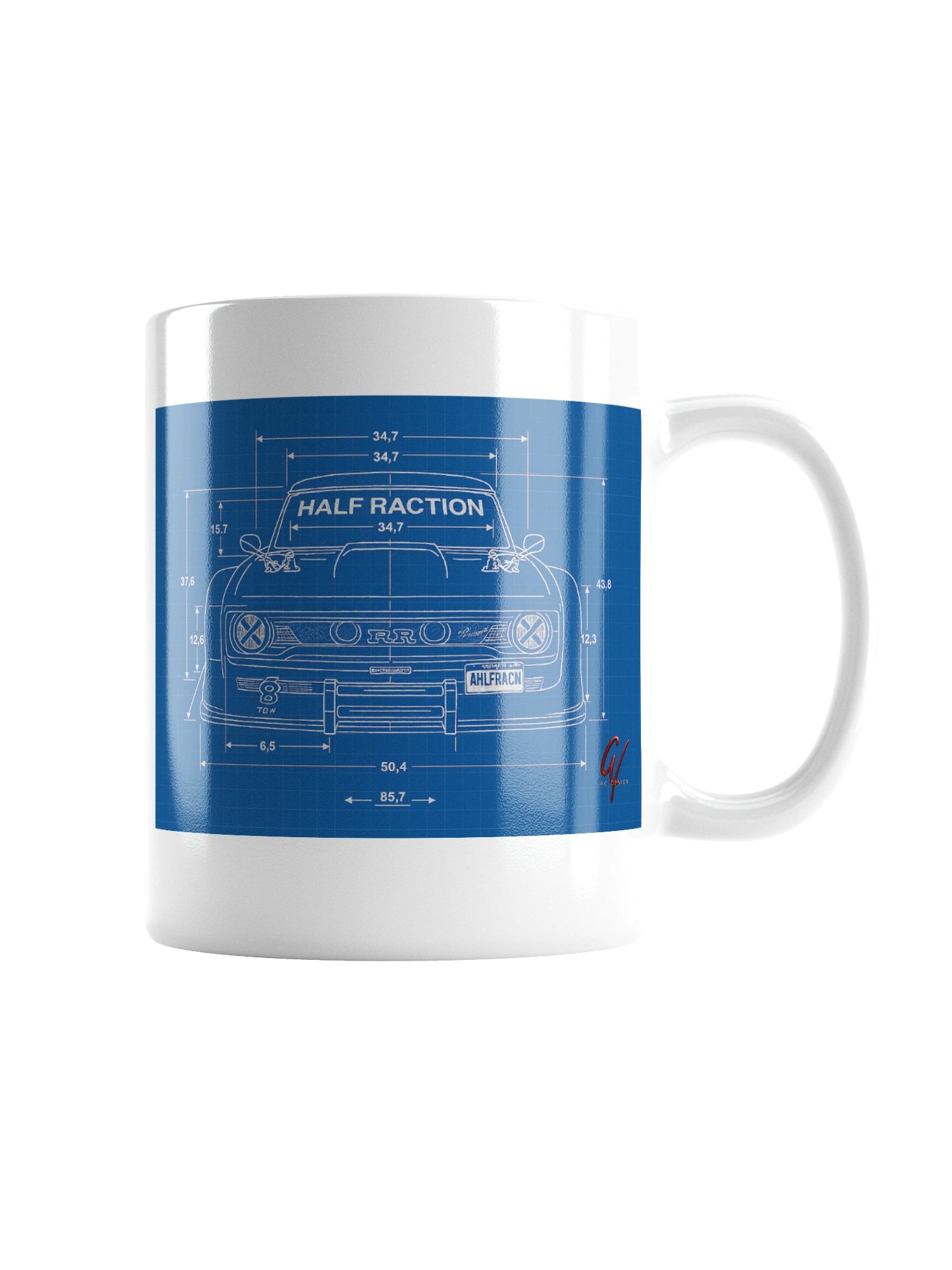 Halfraction Blueprint Mug product image (5)