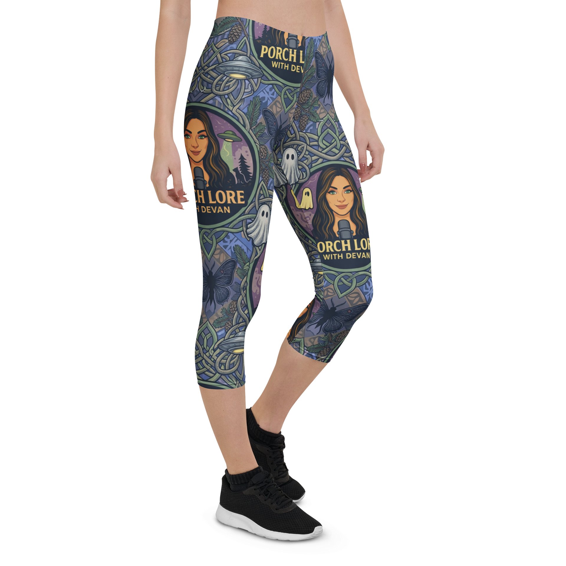 PORCH LORE DEVAN PERIWINKLE MOTH LEGGINGS product image (6)